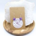 Pendientes de Amatista natural en plata de ley