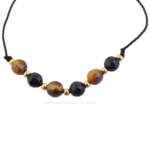 Pulsera ajustable de proteccion con minerales naturales
