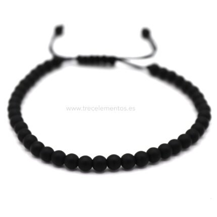 Pulsera ajustable de Onix natural para proteccion energetica