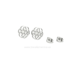 Pendientes Flor de la Vida de acero inoxidable
