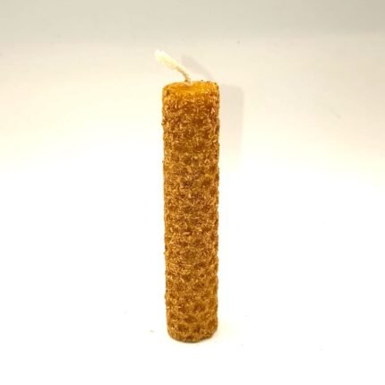 Vela ritual de cera de abeja con palo santo