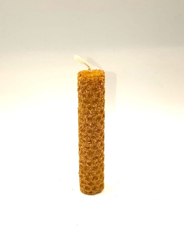 Vela ritual de cera de abeja con palo santo