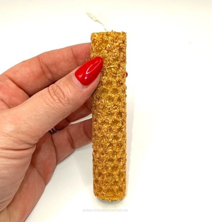 Vela de Cera de Abeja y Palo Santo