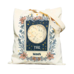 Bolsa reutilizable The Moon con luna flores y estrellas