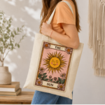 Bolsa reutilizable The Sun con diseño de sol y flores