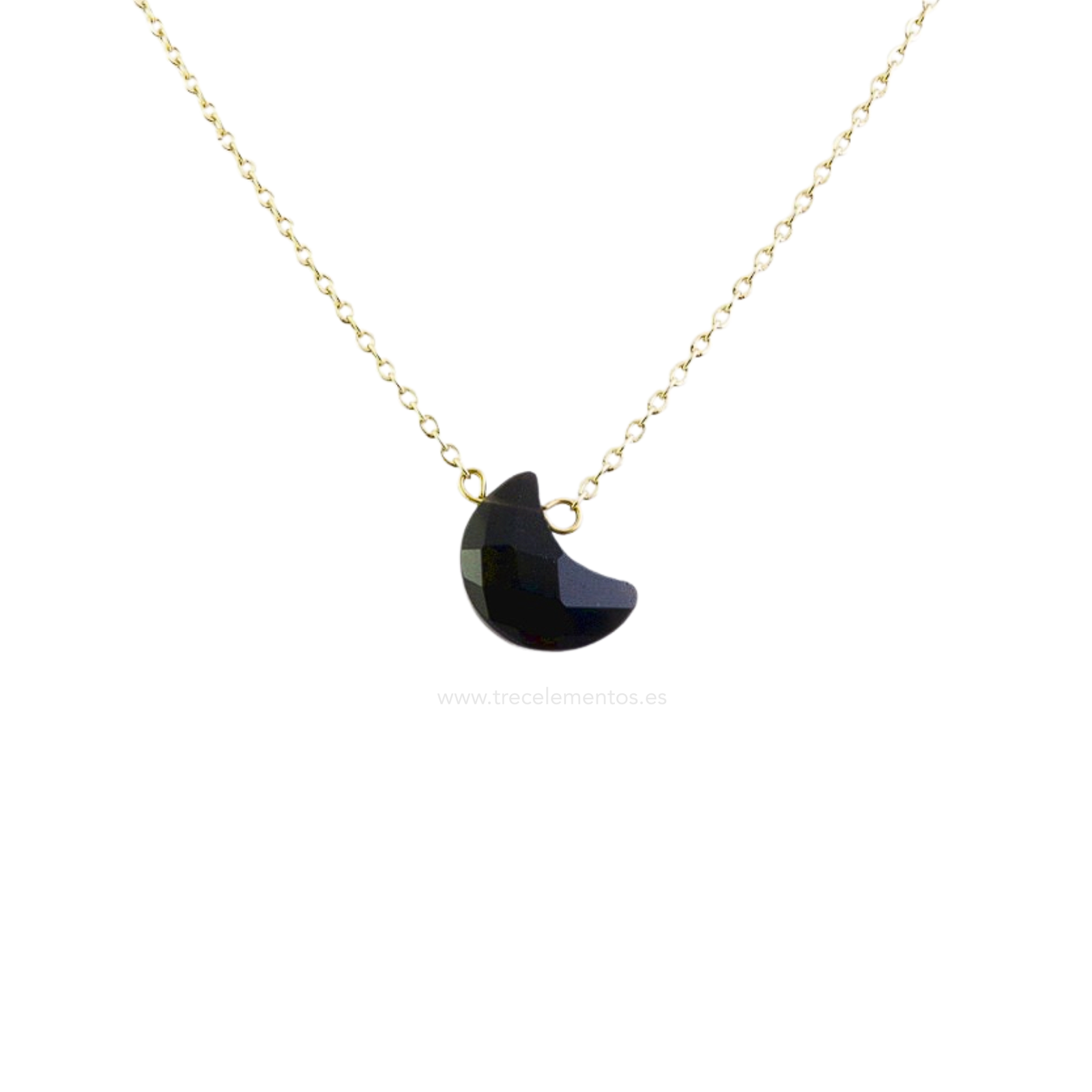 colgante luna onice Collar Luna de Ónice