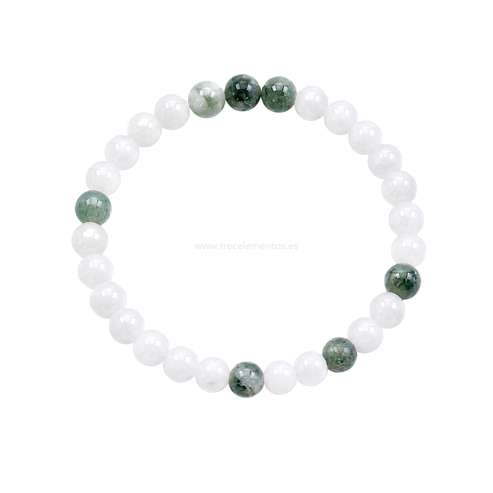 jade 6mm Pulsera de Jade Natural 6 mm