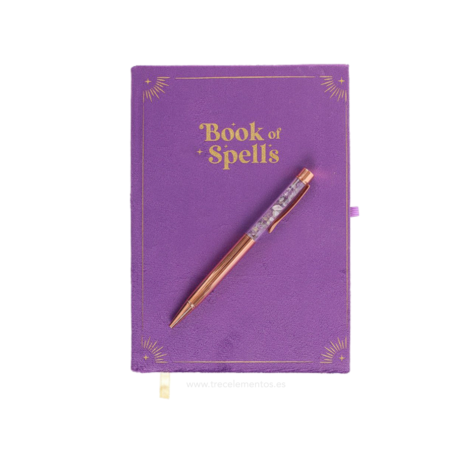 Libro de Hechizos con Boligrafo de Amatista