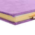 Boligrafo decorativo con amatista incluido en el Libro de Hechizos hojas doradas