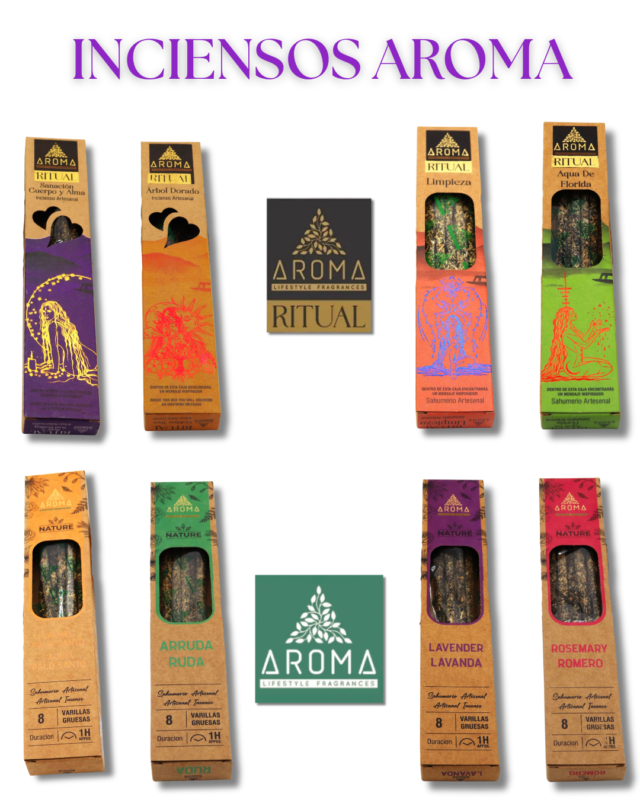 variedad de inciensos AROMA