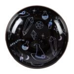 Quemador Crystal Witch con símbolos mágicos y luna