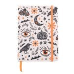 Cuaderno A5 místico Frightful Folk con luna y ojos