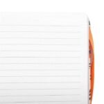 Interior del cuaderno A5 místico con páginas rayadas