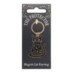 Llavero Black Cat Magick con diseño de gato negro